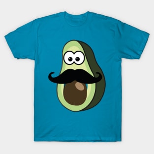 Fruit genius avacado with mustach T-Shirt